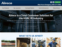 Tablet Screenshot of aireco.com